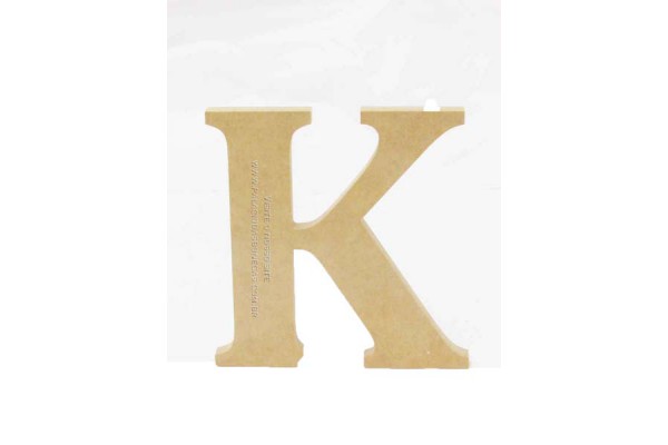 LETRA DE MDF 12 CM ( K )